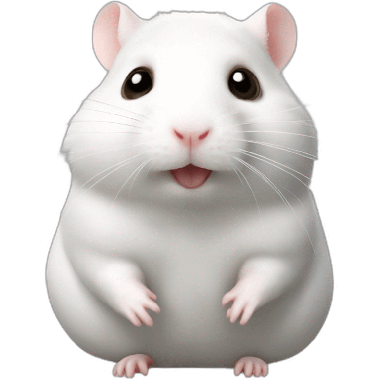 Hamster jangalian white emoji