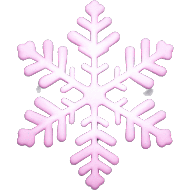 pastel pink snowflake  emoji