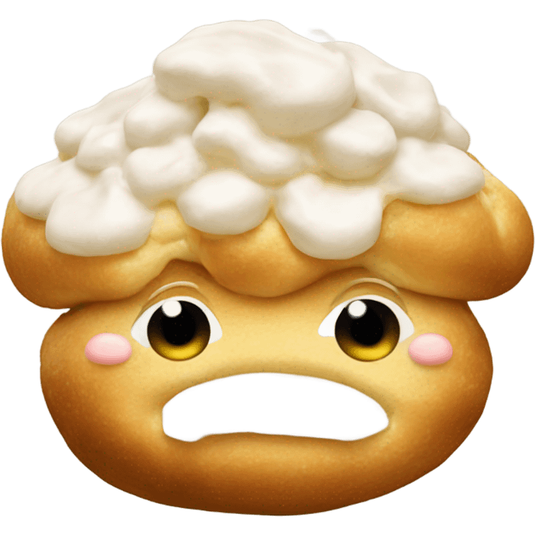 Cream puff emoji