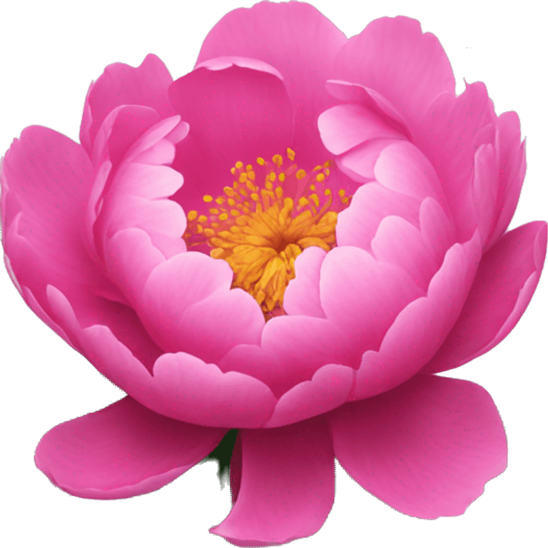 Pink peony flower emoji