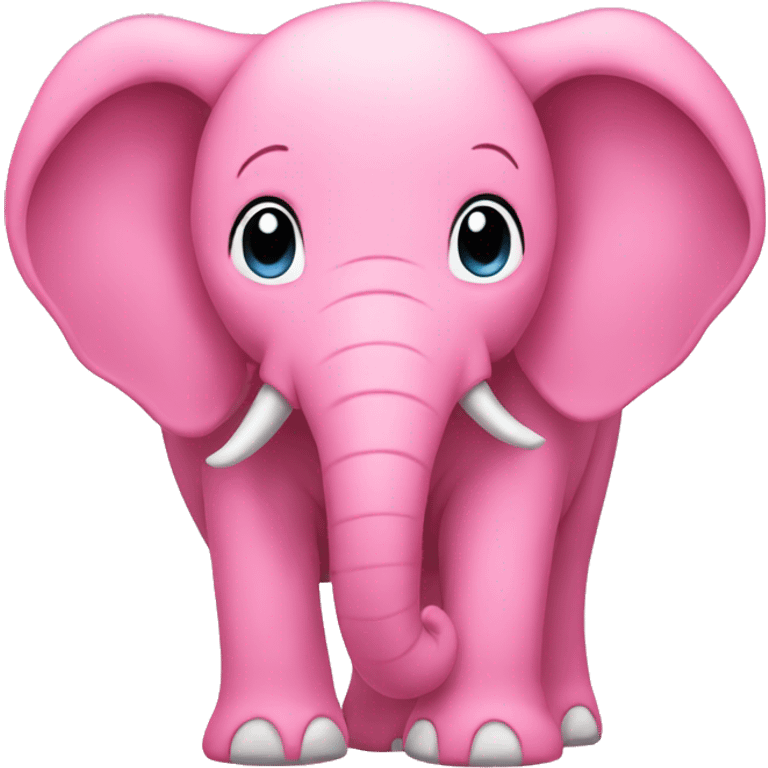 Pink elephant from back emoji