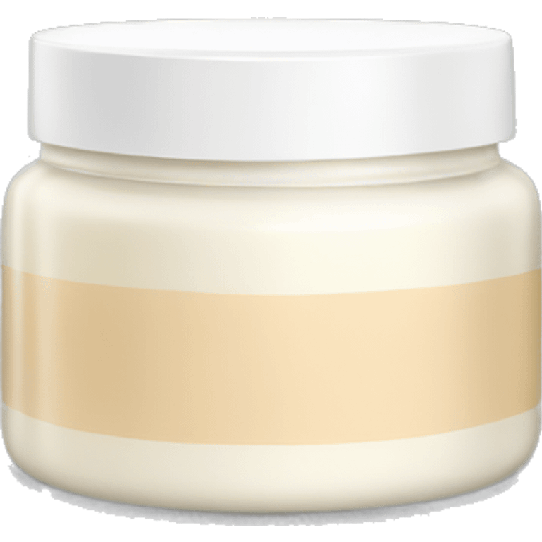 Skincare cream jar emoji