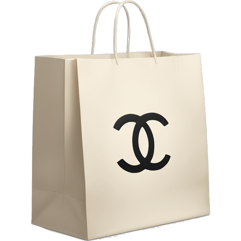 Chanel paper shopping bag emoji