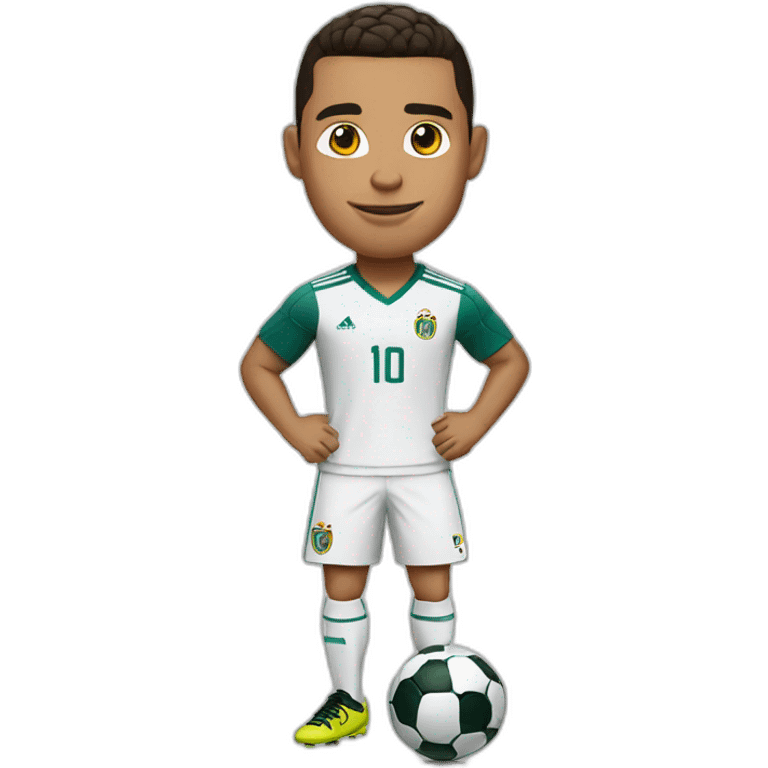 Ronaldo with ball emoji