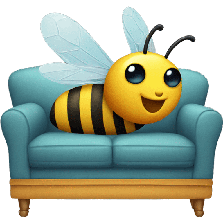 Bee on a sofa emoji