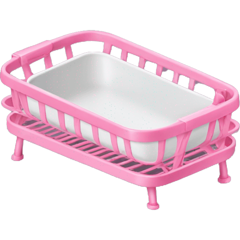 Pink Dish rack emoji