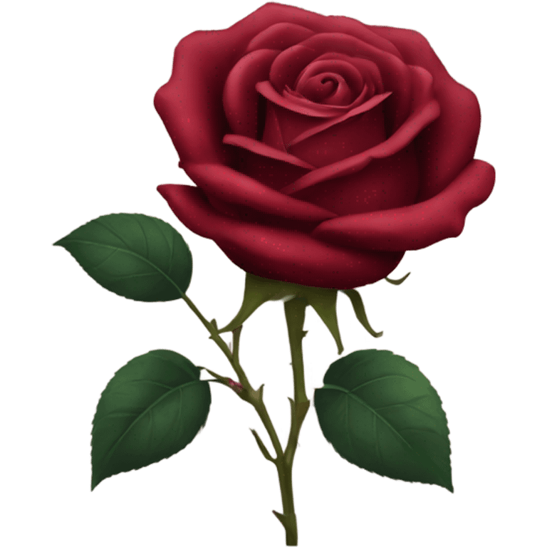 Wine red rose  emoji