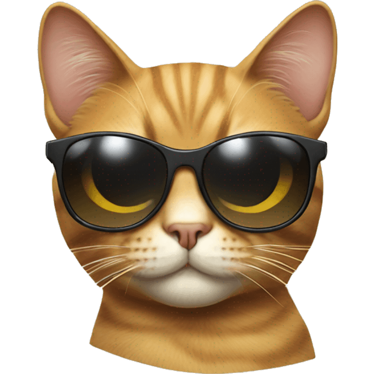 Cat with sunglass emoji