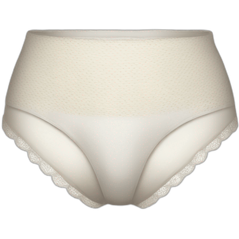 Micro white knickers emoji