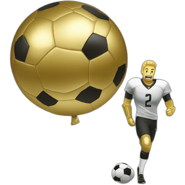 Ballon de football en or emoji