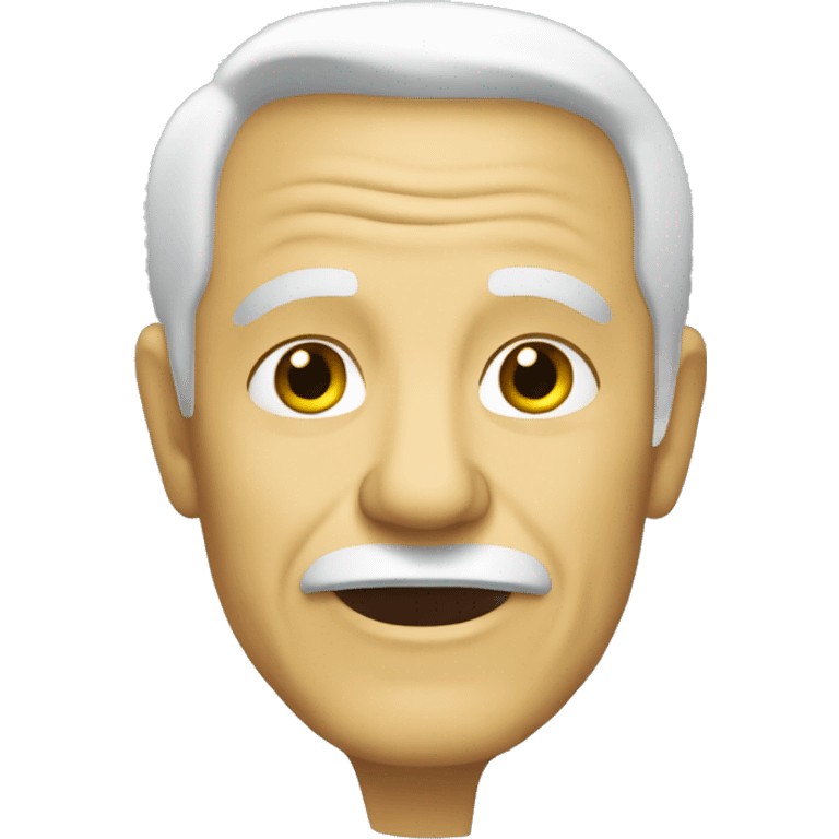 Old man with yellow skin tone with vine emoji