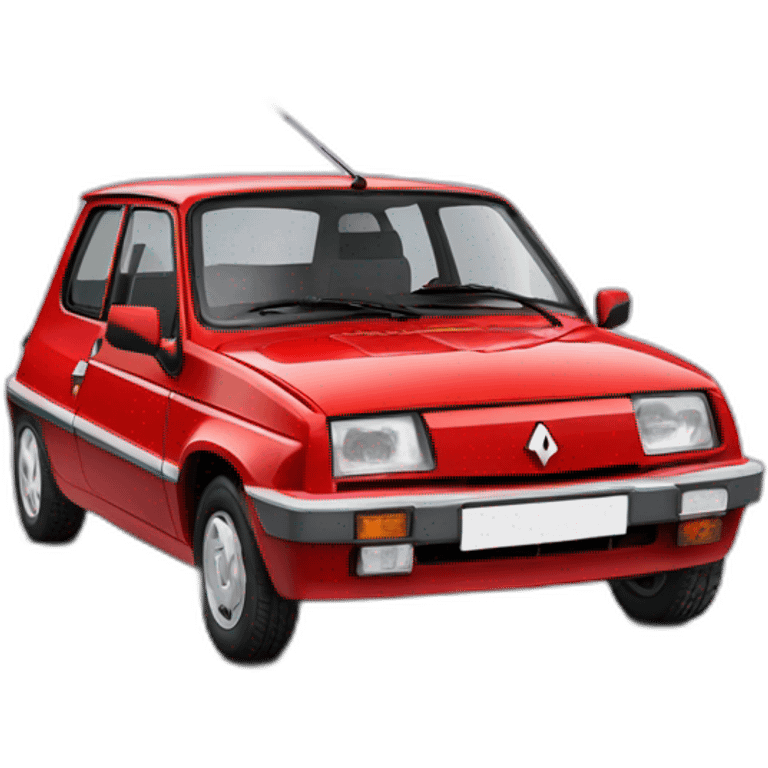 Renault super 5 rouge emoji