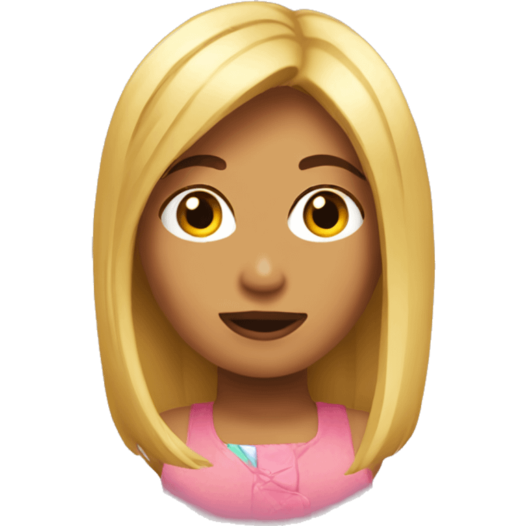 chica rubia emoji