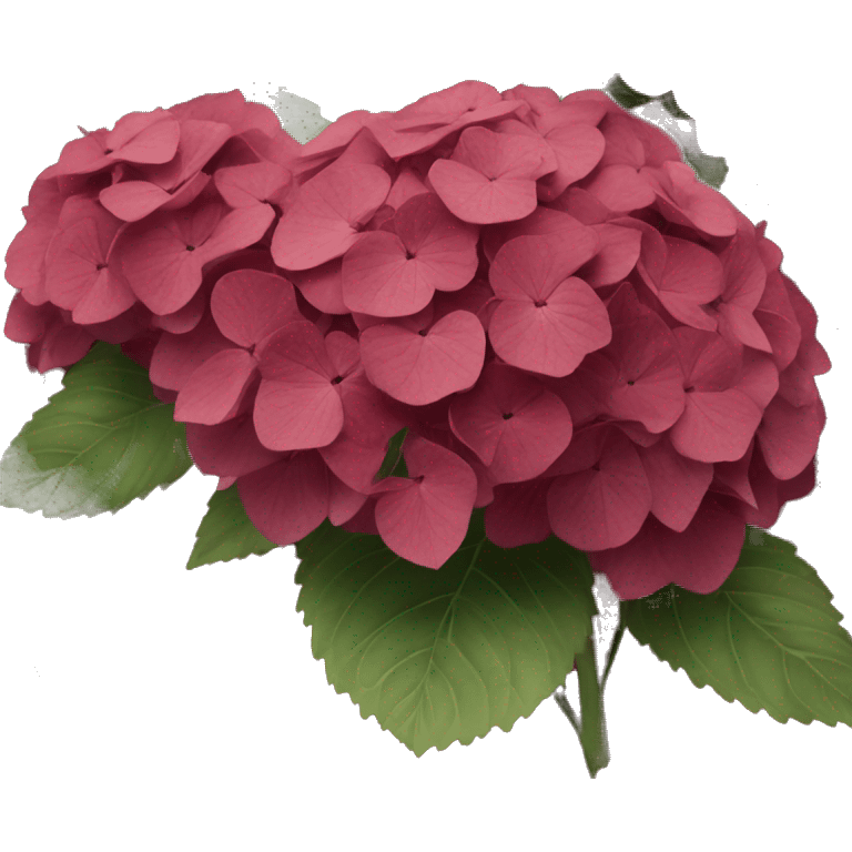 Wine red hydrangeas  emoji