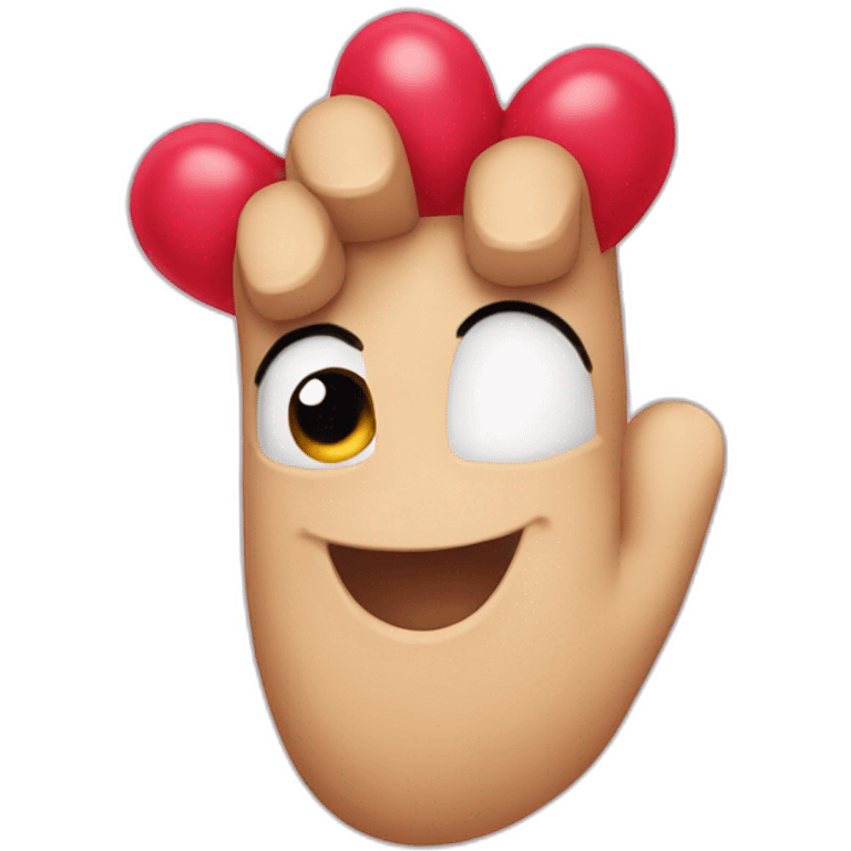 Coeur main emoji