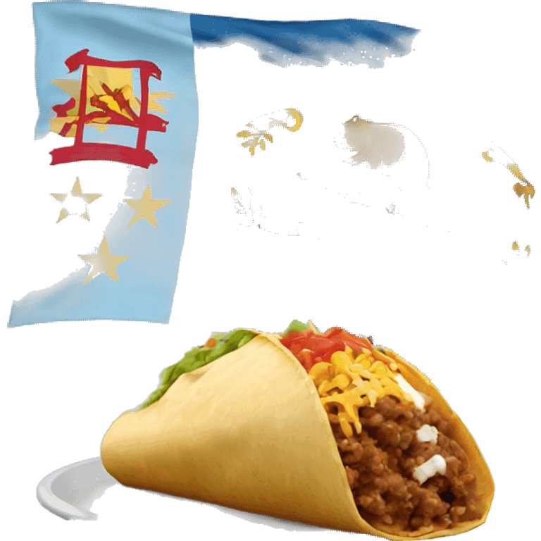 North Carolina flag and burrito emoji