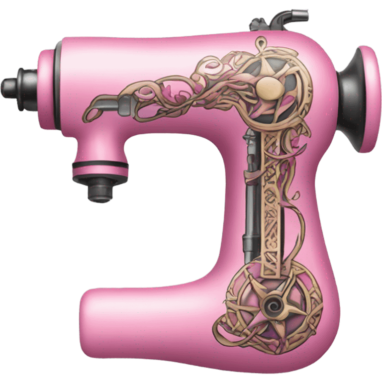 Pink tattoo machine emoji