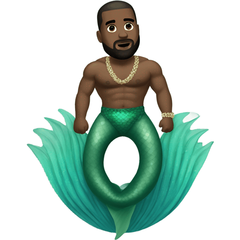 kanye west mermaid emoji