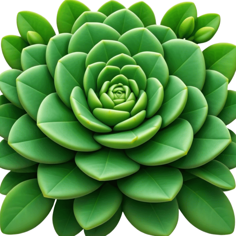 Cinematic Realistic Crassula Emoji, Compact and vibrant, with small, fleshy leaves arranged in thick, rounded clusters. The deep green hue of the leaves radiates calm, while their structured growth speaks of endurance. Soft glowing outline, capturing the essence of perseverance and tranquility in a crassula plant! emoji