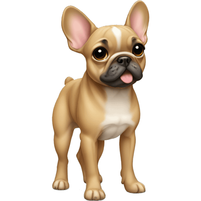 Fawn frenchie standing emoji