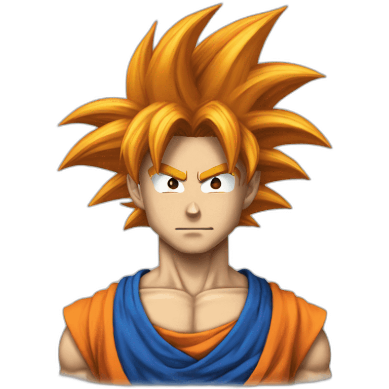 Goku con capelli blu emoji