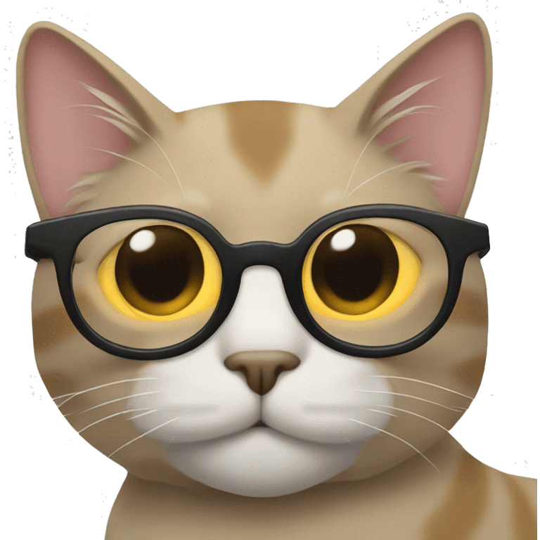 Gato con lentes  emoji