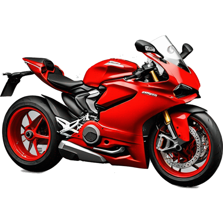 Ducati Panigale V2 plain red emoji