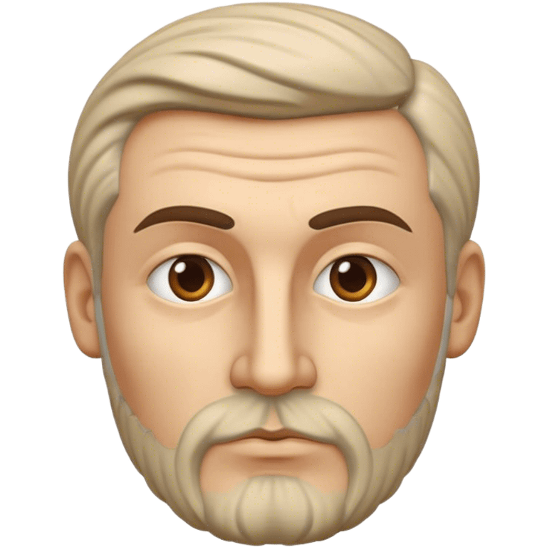 Cinematic Realistic Ivan Meštrović Portrait Emoji, depicted as a renowned Croatian sculptor with thoughtful eyes and classical attire, rendered with intricate textures and dramatic artistic lighting that captures his creative genius. emoji