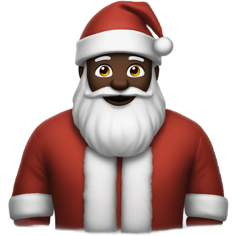 Blavk santa emoji