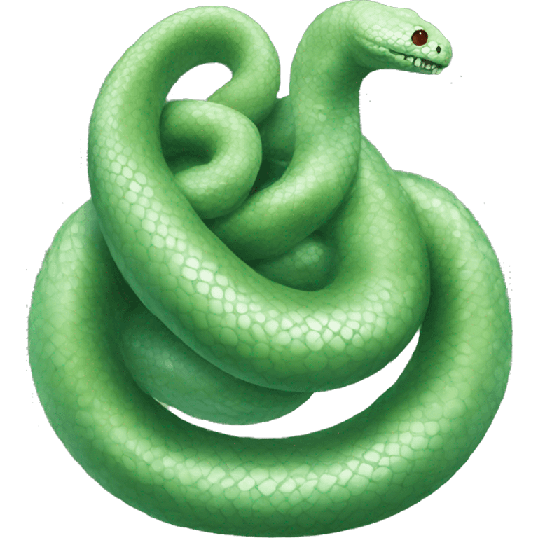 occamy: Serpentine creatures that can grow or shrink to fit available space, guarding their silver eggs. emoji