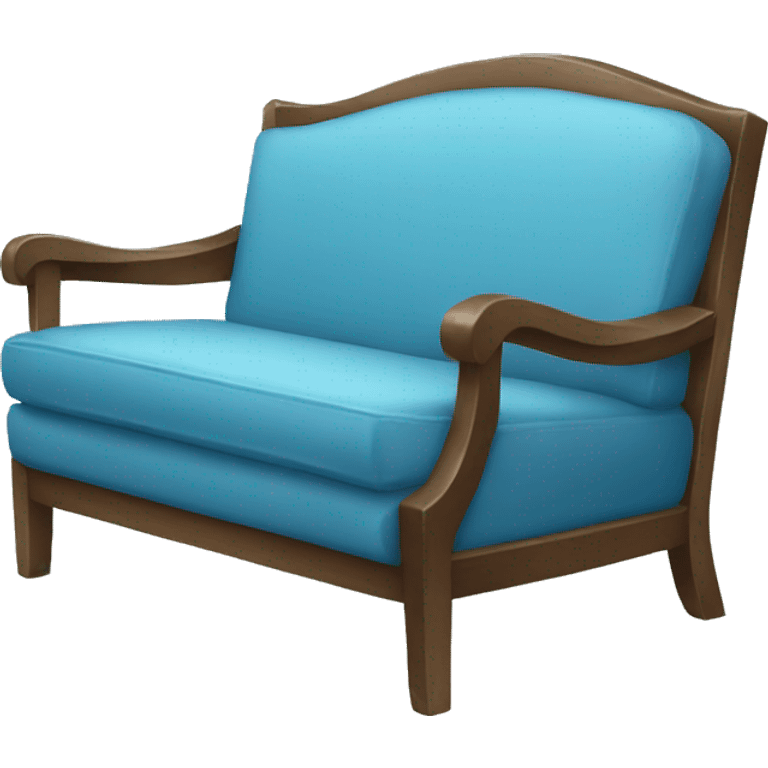 blue couch chair emoji