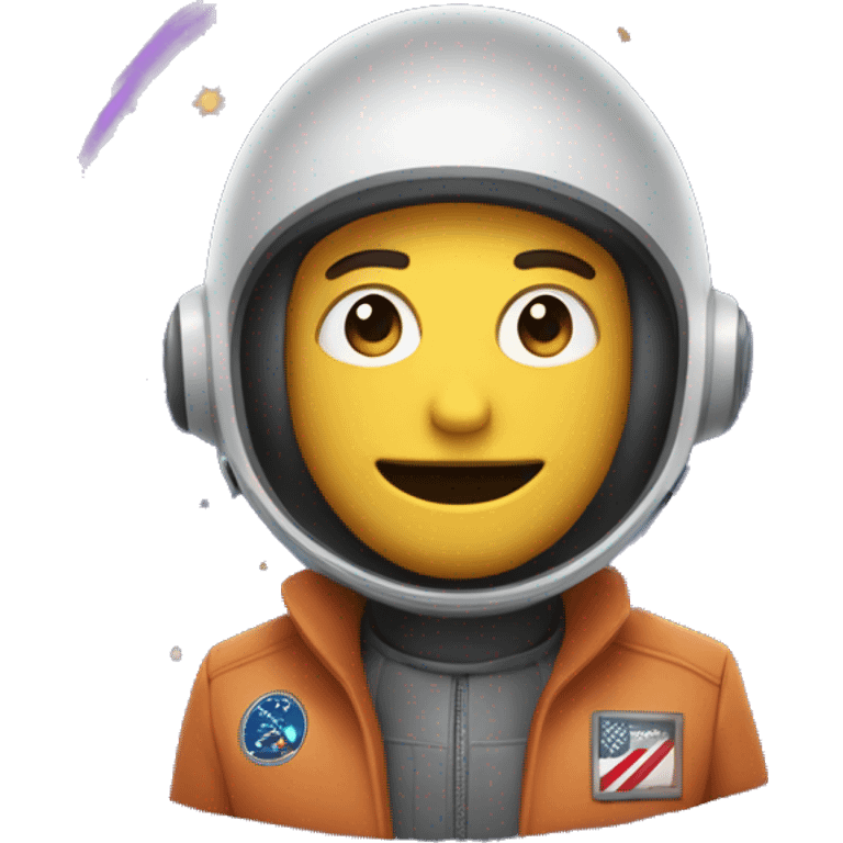 persona flotando en el espacio con un signo de pregunta emoji