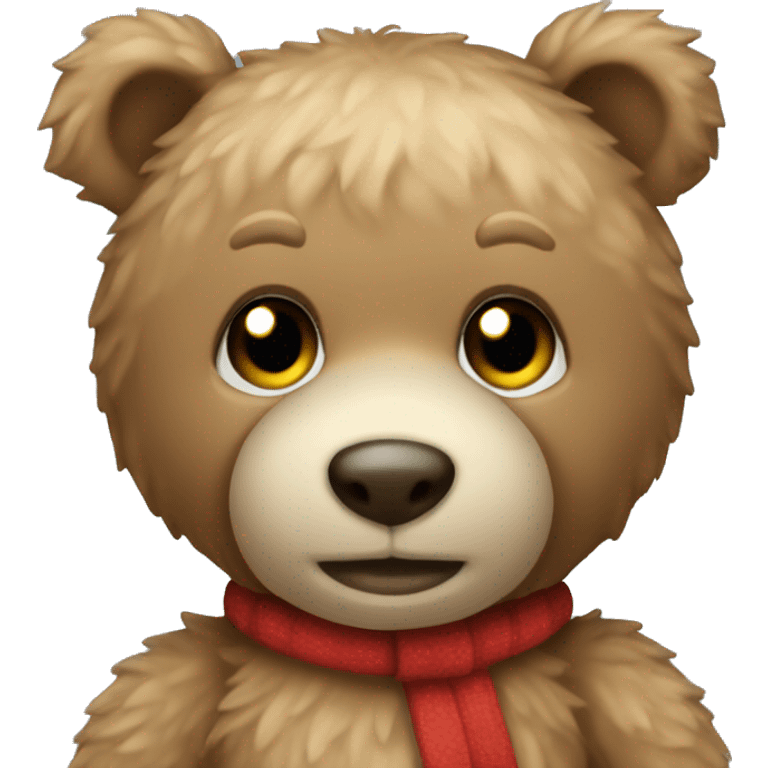 Christmas teddy bear emoji