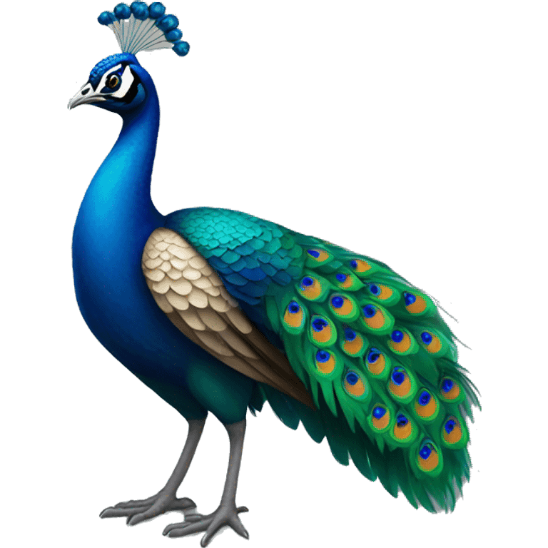 A peacock  emoji