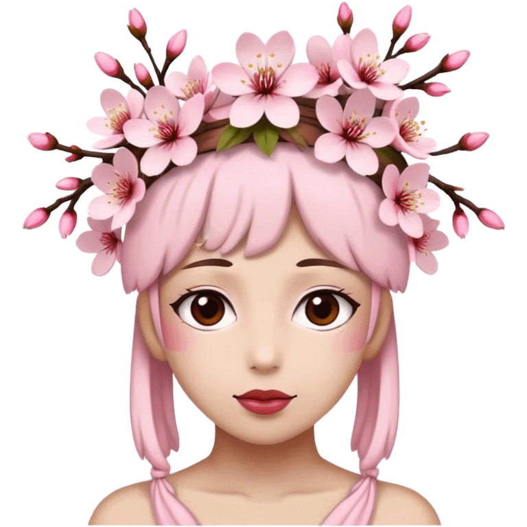 Cherry Blossom-Headdress emoji