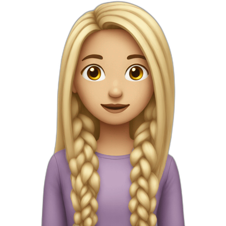 Girl-with-very-long-hair emoji