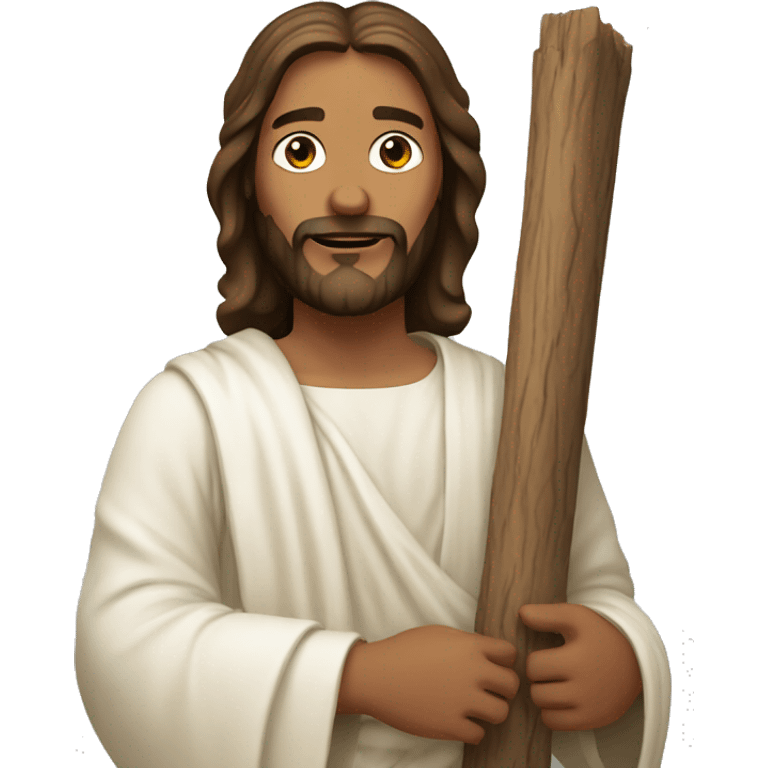 jesus holding wood emoji