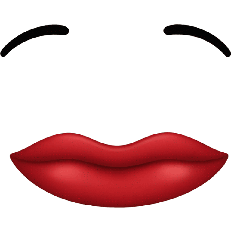 Labios rojos emoji