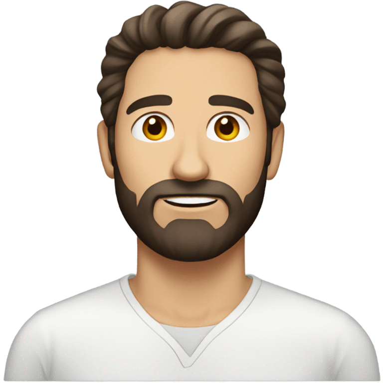 caucasian-man-dark brown-hair-dark brown beard emoji