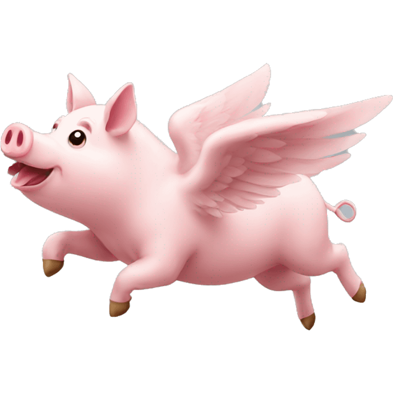 Flying pig emoji