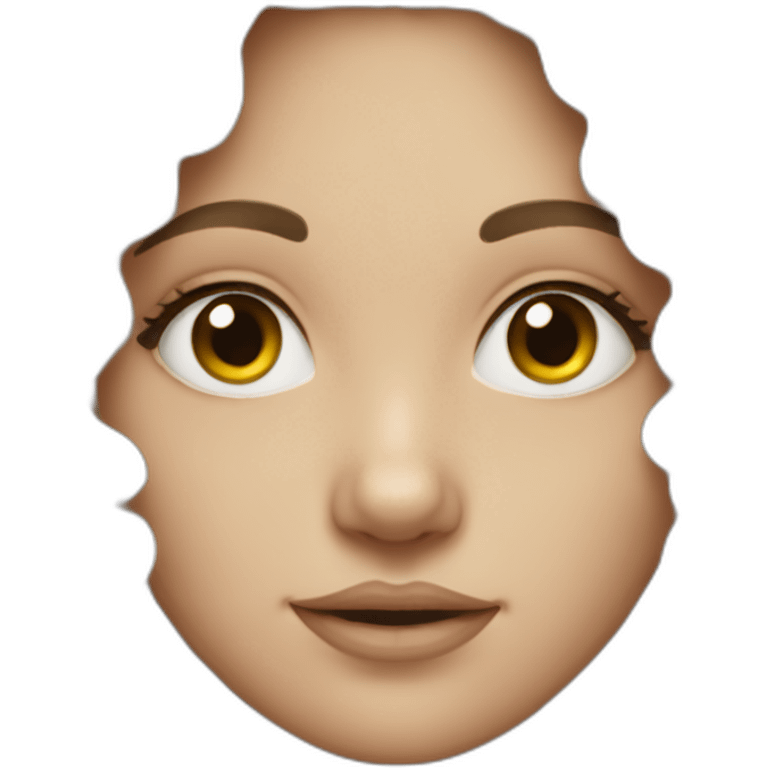 dark curly hair white girl emoji