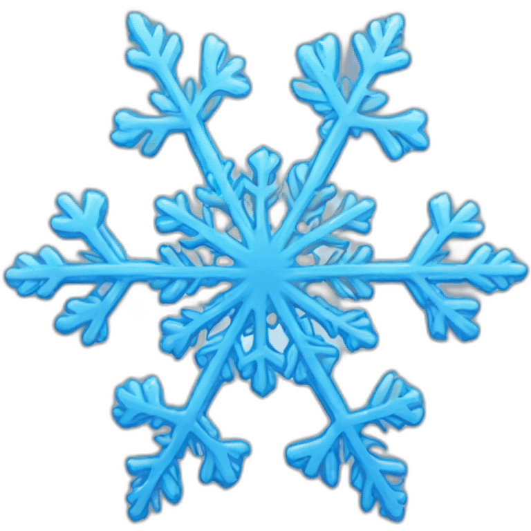 Blue snowflake emoji