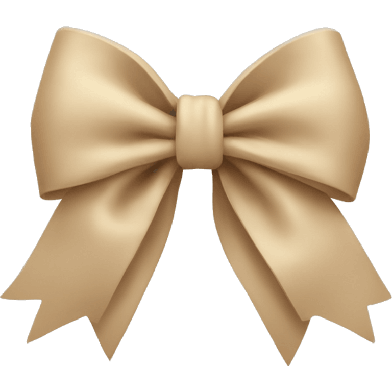 beige bow  emoji