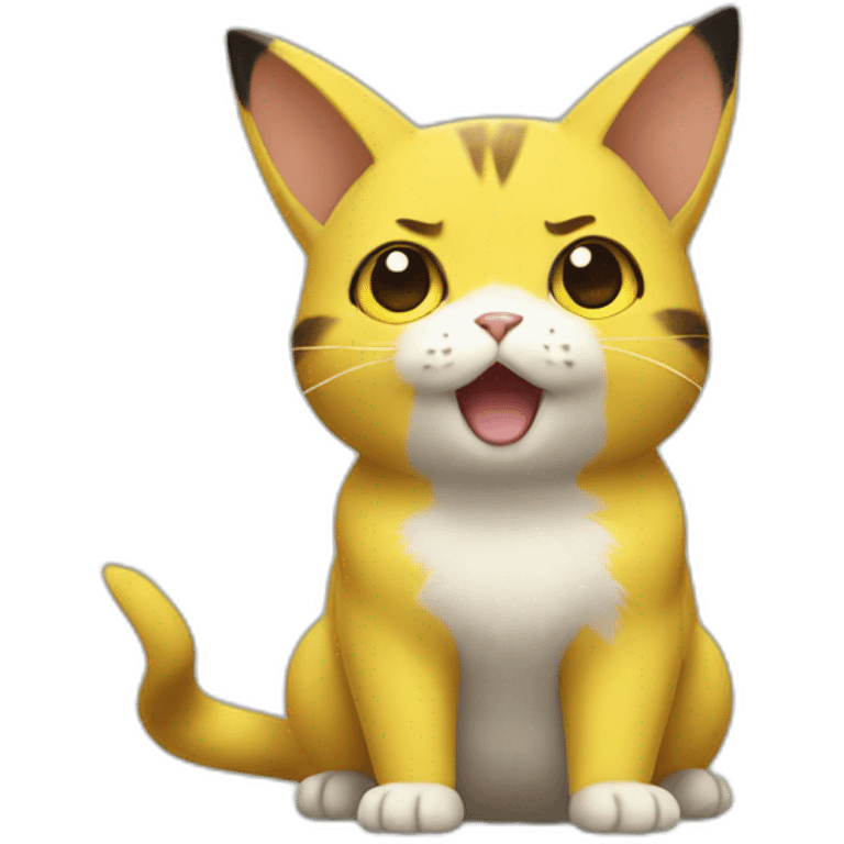 Cat pikachu  emoji