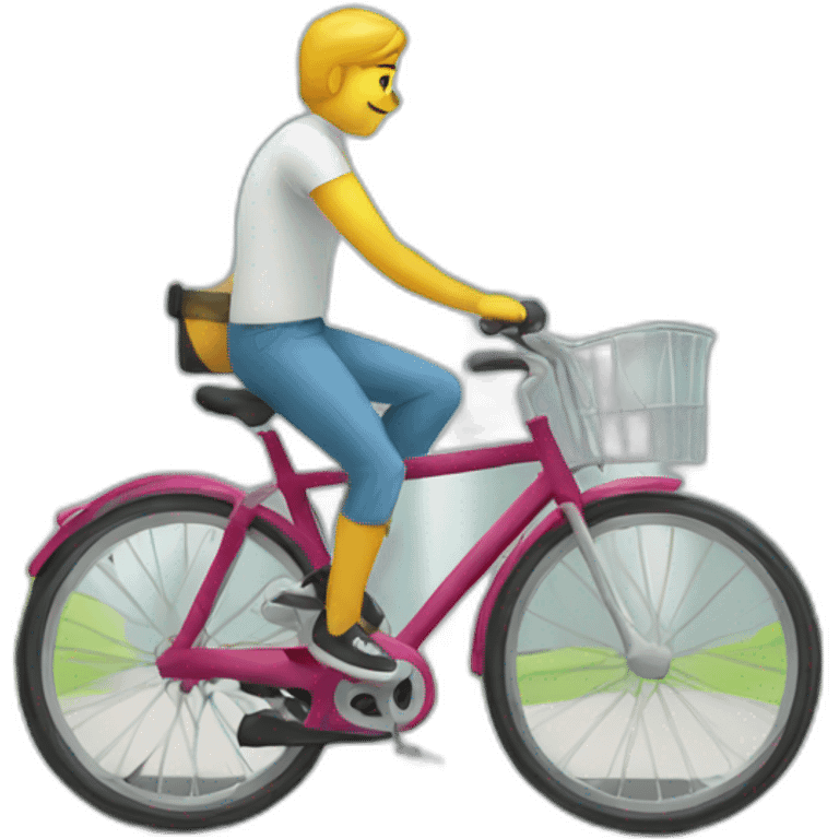 Chat sur vélo emoji