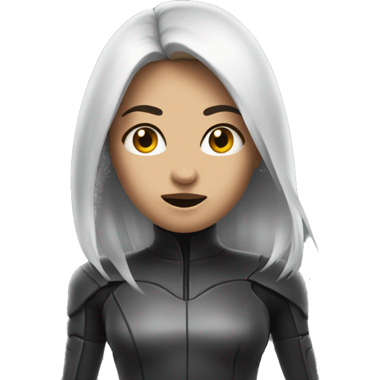 cyber girl spooked emoji