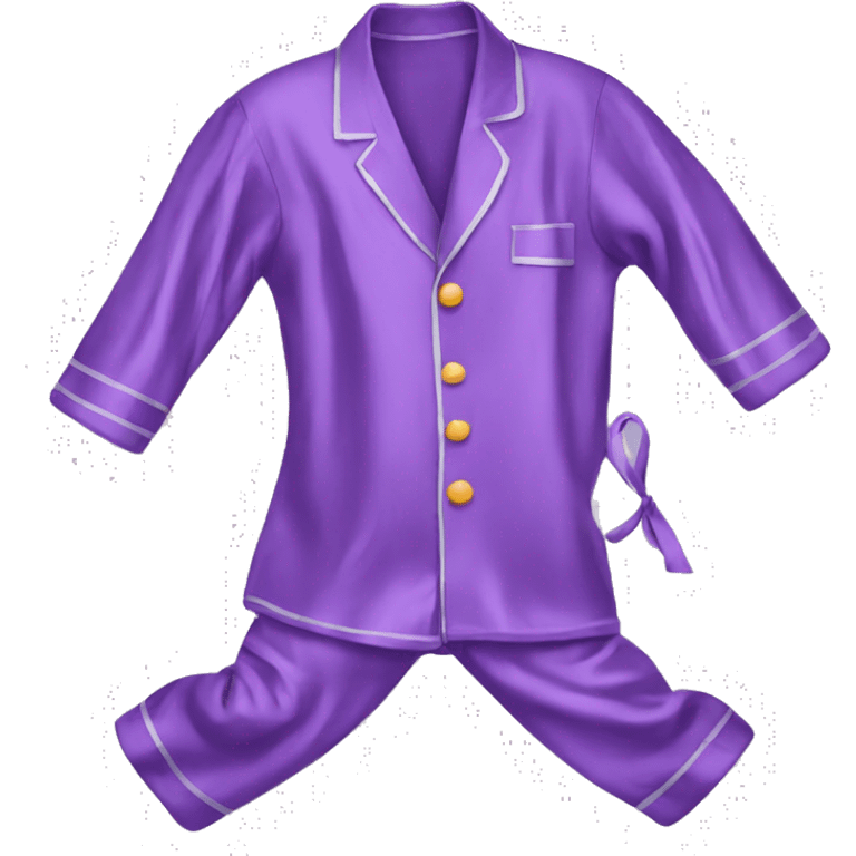 Purple silk pajamas  emoji