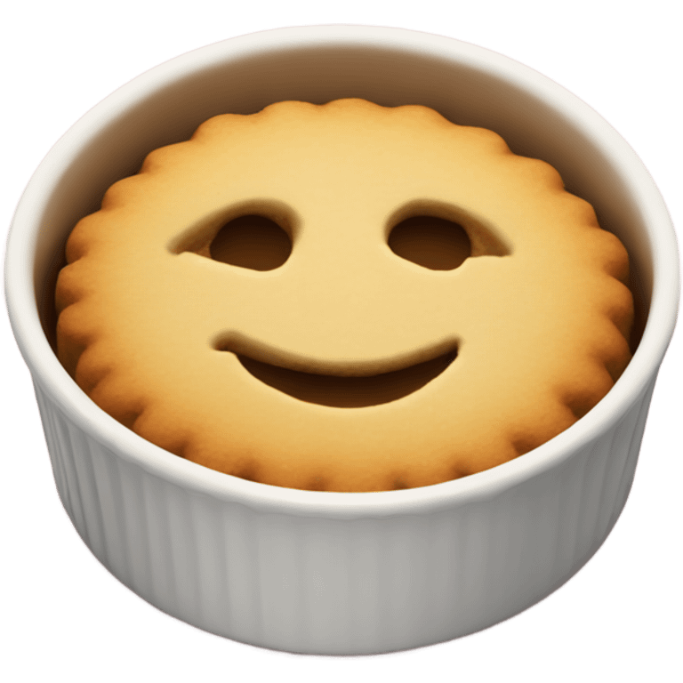 Biscuit in a ramekin emoji