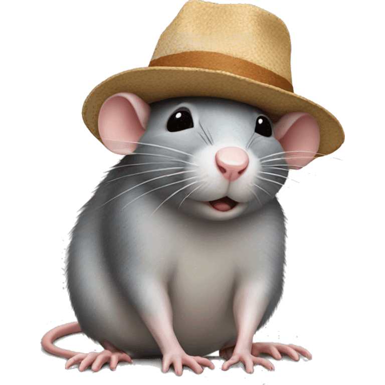 rat with a hat emoji