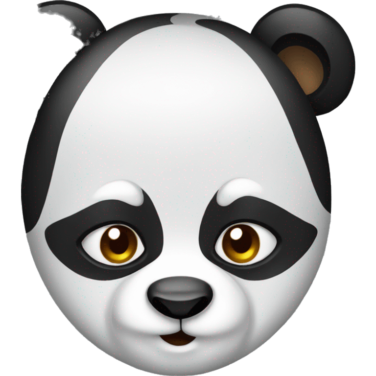 Panda wearing emoji